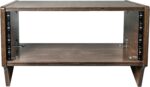 Sound Town DIY 4U Angled Desktop Turret Studio Rack with Solid Baltic Birch Plywood, Weathered Brown, Assembly Required (SDRK-Y4SLB) - Image 5