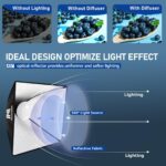 Softbox Lighting Kit, NiceVeedi 2-Pack 16'' x 16'' Softbox Photography Lighting Kit with 63” Tripod Stand & 5400K 450W Equivalent LED Bulb, Continuous Lighting for Photography/Video Record - Image 3