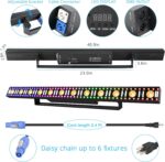 LED Stage Wash Light Bar - 40IN 100W DJ Light Bar 3IN1 RGB LED Strobe Beam Lighting Effects Aluminum Alloy DMX Control Sound Activated Uplights for Events Music Band Live Show Wedding Party - Image 6
