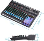 Dj Console Micfuns Stage Audio 12 Channel 48v Mixer With Usb Computer Bluetooth Built-In Digital Effect Mixer For Music Recording Studio Live Stage Yoube Tiktok - Image 6