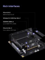 MINISFORUM 795S7 Mini Gaming PC AMD Ryzen 9 7945HX (16C/32T) Barebone Version Tower Computer, 2x DDR5 Slots, 2x PCIe4.0 SSD, HDMI|DP|USB-CTriple Outputs, M.2 2230 Key E Slot, 2.5G Lan Desktop Computer - Image 6