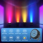 LED Stage Lights RGBWA+UV 6-in-1 Par Lights, HOLDLAMP 18X12W High Power Par Can Lighting with DMX Control Sound Activated Uplights for Events Halloween DJ Wedding Stage Party Church Live Show (1 Pack) - Image 4