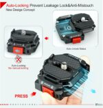Camera Quick Release Plate,Auto-Lock 38mm Quick Release System, Base and Plate with 1/4" and 3/8" Screw Thread for Tripod, Monopod, Stabilizer, Slider Etc Quick Switching，SY38 V3801 - Image 3