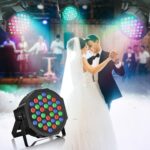 Rechargeable Stage Par Lights U`King RGB 36 LED Uplights Battery Powered with RGB 36W DJ Uplights Sound Activated Remote Control for Wedding DJ Disco Events Halloween Church Live Party - Image 3