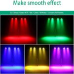 U`King LED Par Lights DJ Stage Light Corded RGB 36 LED with Sound Activated Control DJ Uplighting for Wedding Party Club Christmas Stage Lighting (2 Packs) - Image 4