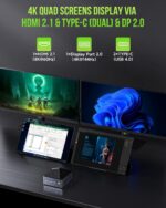 GMKtec Gaming Mini PC, M7 AMD Ryzen 7 PRO 6850H (4.70GHz) Dual NIC LAN 2.5G M7 Desktop Computer, 32 DDR5 RAM +2TB Hard Drive PCle SSD, Dual USB4, HDMI 2.1, USB-C - Image 9