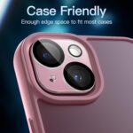 JETech Camera Lens Protector for iPhone 15 6.1-Inch and iPhone 15 Plus 6.7-Inch, 9H Tempered Glass, Anti-Scratch, Case Friendly, Does Not Affect Night Shots, HD Clear, 3-Pack - Image 7