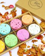 Shower Steamers Aromatherapy - 8 Pack Organic Shower Bombs with Natural Essential Oil, Self Care and Stress Relief Birthday Gifts for Women Men, Home Spa Gifts for Her Mom Wife, w/Tray - Image 5