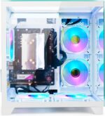 LXZ Desktop PC Computer Ryzen 5-5600GT 8 core 3.6GHz, 16G DDR4 RAM, 512G NVME SSD, Tower Computer with 400W Power Supply for Working, Home and Office (White) - Image 6