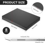 8 Pieces Foam Boards Foam Core Backing Boards, Silver Craft Knife with Protective Cap and 12 Inch Stainless Steel Ruler for Art Presentations Crafts Display Favors (Black,16 x 12 x 0.2 Inches) - Image 3