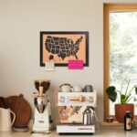 Cork Board Map of The United State, 17" X 13" Bulletin Boards for Walls with 10 Pins, Travel Tracker Map for Office, School and Home (US-MAP-3343) - Image 4