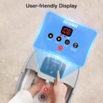 HOSPAN Collapsible Foot Spa with Heat, Bubble, Red Light, and Temperature Control, Foot Bath Massager with 8 Shiatsu Massage Rollers, Pedicure Foot Spa for Relaxation and Stress Relief - Image 8