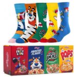 ODD SOX – Kellogg’s Cereal Gift Box – 5-Pack Men’s Crew Socks – Frosted Flakes, Froot Loops, Pop-Tarts & More – Fun Novelty Sock Set in Collector’s Box – Colorful, Comfy & Nostalgic - Image 2