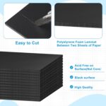 Tenceur 20 Pcs Large Foam Boards Bulk Foam Core Backing Board 3/16 Inch Thickness Foam Core Board Foam Poster Boards for Presentations, School, Office, Art Projects(Black,20 x 30 x 3/16 Inches) - Image 4