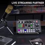 Facmogu F998 Podcast Equipment Bundle, Audio Interface & BM800 Condenser Microphone with Tripod Stand, Professional Recording Studio Package for Live Streaming, Broadcast, Recording, YouTube, TikTok - Image 6