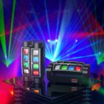 U`King Spider Moving Head Light 8x10W RGBW LEDs Beam DJ Lights and 2 Pixel Light & Laser Lights, Sound Activated/DMX-512 Control Party Disco Wedding Live Stage Lighting, 3 in 1 New Version - Image 7