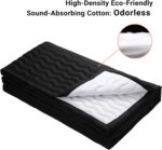 Portable Vocal Booth - Studio Grade Echo-Free Recording Booth for Voiceover, Podcast & Singing, Home Studio/Sound Isolation Booth with Light & Travel Bag (Wave-BLK+WHT, L) - Image 6