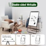 Double Sided Magnetic Whiteboard with Stand, 36"x24" Portable Flipchart Easel Stand Foldable Dry Erase Board, Height Adjustable 360° Rotating for Home Office, Classroom Teaching, Presentations - Image 6