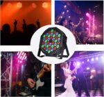 Stage Lights DJ Lights 36LED Par Lights - 4 Pack RGB Party Lights Uplights with Sound Activated Remote Control Stage Lighting for Disco Wedding Club Ba Christmas Party Lighting Outdoor - Image 7