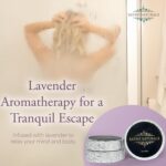 The Wind Down Self Care Set - Relaxation Kit and Care Package Including Steam Eye Mask, Lavender Sugar Scrub & Aromatherapy Shower Steamers, 24K Gold Eye Masks - Spa Gifts for Women - Image 3