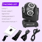 150W Moving Head Light 8 LEDs RGBW 360°Rotation DJ Light DMX 512 14CH with Sound Activated Moving Head Beam Stage Lights for Disco Wedding Parties Live Show Bar - Image 7