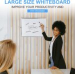 Dry Erase White Board, Cazeyoo Magnetic Desktop Whiteboard 16 x 12inch with Stand, 10 Markers, 4 Magnets and 1 Eraser, Portable Double-Sided White Board for Kids Drawing, Office, Home, School - Image 7