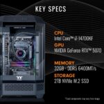 Thermaltake LCGS Reactor i1470 Gaming Desktop (Intel Core™ i9-14900KF, 32GB 6000MT/s DDR5 RGB Memory, NVIDIA GeForce® RTX 5070, 1TB NVMe M.2, WiFi, Windows 11) T3BK-B760-570-LCS - Image 3
