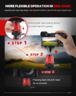 IFOOTAGE Mini Tripod for Camera, Professional Tabletop Tripod with Pedal for Photography, Small Tripod Max Load up to 17.64 lbs, Desktop Tripod Compatible with Sony, Nikon, Canon DSLR Camera, Base-P - Image 3
