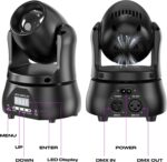 U`King 40W LED Moving Head Light RGBW Beam Lighting Stage Lights with DMX Sound Activated Auto Mode for Parties Wedding Clue Live Band Show Church - 6 Pack - Image 6