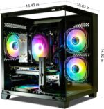 LXZ Gaming PC Desktop, I5-12400F, 2.5GHz, GeForce RTX 3050 6GB, 16GB DDR4 RAM, 1TB NVME SSD, for Gaming and Work, Black - Image 9