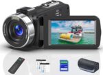 8K 64MP Video Camera 18X Digital Camcorder Video Camera for YouTube 3.0 inch Flip Screen Camcorder Vlogging Camera with 32GB SD Card, 2.4G Remote Control, Two Batteries - Image 2