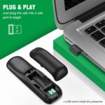 Presentation Clicker Mouse Control with Green Light for PowerPoint Presentations, Wireless Presenter Remote Control Slide Clicker for Classroom Office - Image 4