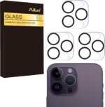 Ailun 3 Pack Camera Lens Protector for iPhone 16 Pro 6.3" / 14 Pro 6.1" & iPhone 16 Pro Max 6.9" / 14 Pro Max 6.7",Tempered Glass,9H Hardness,Anti-Scratch,Case Friendly[Does not Affect Night Shots] - Image 2