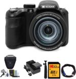 KODAK PIXPRO AZ425 Astro Zoom 20MP Digital Camera (Black) Bundle with 32GB SD Card, Holster Case and Accessory Kit, Battery and Charger Kit, Cable, and Tripod (6 Items) - Image 2