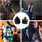 Threaded Tripod Screw Adapter Double Head Stud Standard Mounting Thread Converter 1/4" Male to 3/8" Female Adapter Set for Camera Cage Mount Light Stand Monopod Shoulder Rig Tripod,Camera Monitor - Image 5