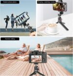 Mini Ball Head with 1/4" Hotshoe Mount Adapter 360 Degree Rotatable Aluminum Tripod Head for DSLR Cameras HTC Vive Tripods Monopods Camcorder Light Stand - Image 7
