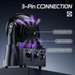 U`King Moving Head Light RGBW Stage Lighting DJ Lights 7 x 10W LED Beam Spotlight 9/14 CH Wash Light with DMX and Sound Activated for Party Church Wedding Bar Christmas Halloween Disco (2 Pack) - Image 10