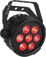 LED Par Stage Light - RGBWA 70W 7LED Stage Par Light Sound Activated Auto Play by Remote & DMX Control Uplighting for Events Birthday Wedding Party Church Music Live Show Concert DJ Lighting - Image 2