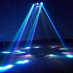 Moving Head DJ Lights, 150W 6 Arms Party Light RGBW 4in1 LED Disco Lights DMX512 & Sound Activated with Mixed Stage Lighting Effects for DJ Club Bar KTV Wedding Festival Live Show - Image 5
