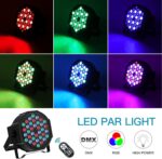 LED Par Lights 36 LED Stage Lights 7 Modes RGB DJ Lights with Sound Activated Remote and DMX Control DJ Uplighting for Birthday Party Events Wedding Christmas Stage Lighting (8 Packs) - Image 3