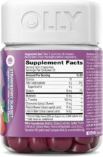 OLLY Max Strength Sleep Gummy, 10mg Melatonin, L-Theanine, Chamomile, Lemon Balm, Sugar Free, Vegetarian Sleep Aid, Strawberry - 50 Count - Image 9