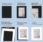 Golden State Art, 11x14 Uncut Photo Mat Matboard - Black Uncut Mats for DIY Projects, Presentation Boards, Art Crafts (50 Pack) - Image 8