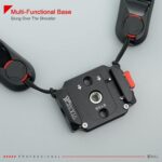 Camera Quick Release Plate,Auto-Lock 38mm Quick Release System, Base and Plate with 1/4" and 3/8" Screw Thread for Tripod, Monopod, Stabilizer, Slider Etc Quick Switching，SY38 V3801 - Image 6