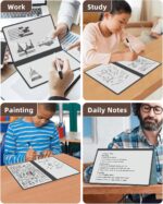 Portable Small White Board Dry Erase Board, Reusable 9.5 * 6.6in Notebook Memo, Office Home Supplies Desk Accessories MH760 (Black) - Image 7