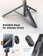 71" Phone Tripod, NT79 Extendable Selfie Stick for Cell Phone＆Camera Photo Video Kits, Phone Tripod Stand Holder with Remote Compatible with iPhone Android, Camera - Image 4