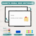 Double Sided Magnetic White Board，36"x24" Dry Erase Whiteboard for Wall with Black Aluminum Frame Presentation Board for School, Office and Home - Image 3