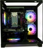 LXZ Gaming PC Desktop, I5-12400F, 2.5GHz, GeForce RTX 3050 6GB, 16GB DDR4 RAM, 1TB NVME SSD, for Gaming and Work, Black - Image 4