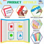 Henoyso 116 Sheets Science Fair Board Supplies 20 Printable Presentation Science Subtitles 80 Scalloped Bulletin Borders 8 Letter Sticker 8 Project Title for School Office (Board No Included) - Image 4
