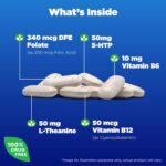Natrol Mood Positive 5-HTP and L-Theanine for Balanced Mood and Relaxation, 50 Tablets, Up to a 50 Day Supply - Image 4