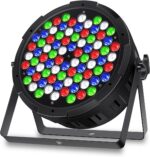 Stage Par Lights,160W 80 LED RGBW 4IN1 DJ Stage Par Can Lights for Parties Sound Activated Auto by DMX Control Stage Uplights for Events Wedding Disco Party Live Band DJ Show Stage Lighting - Image 2